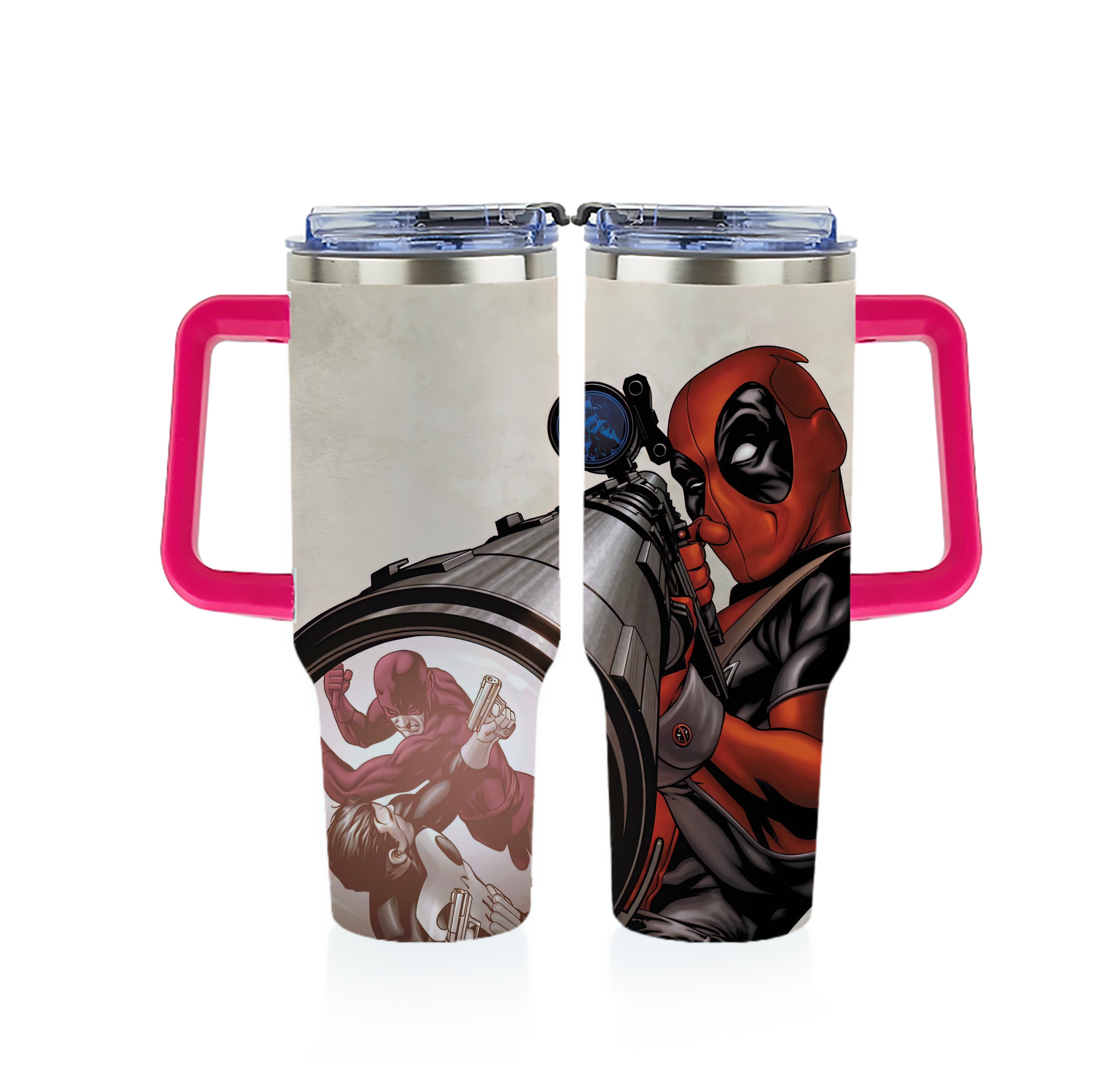 （画像用） Deadpool デッドプール 1200ｍLフルプリント車用タンブラー
